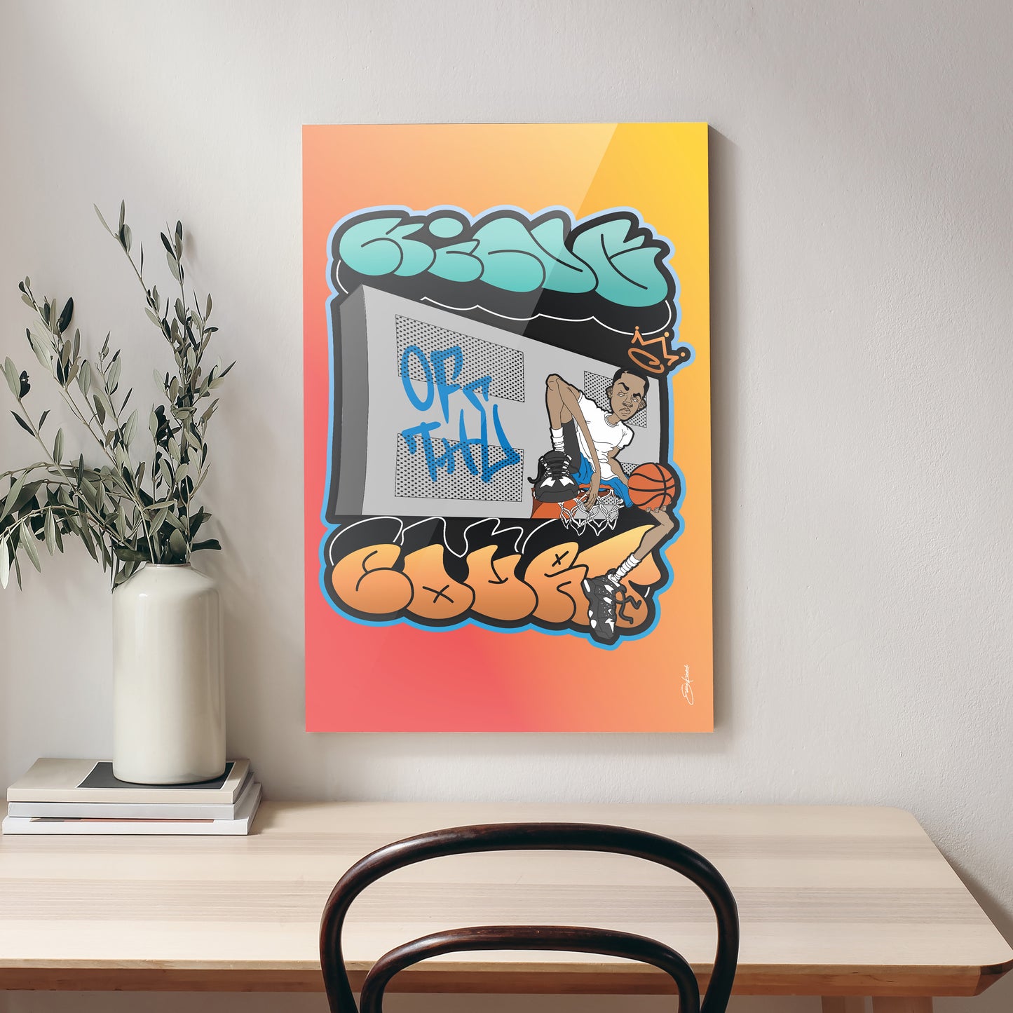 KING OF THE COURT METAL PRINTS