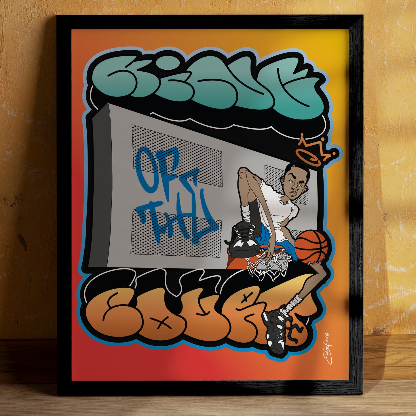 KING OF THE COURT FRAMED POSTER