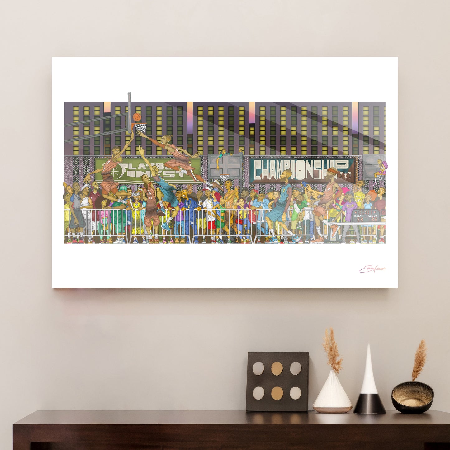 SUMMER HOOPS METAL PRINTS
